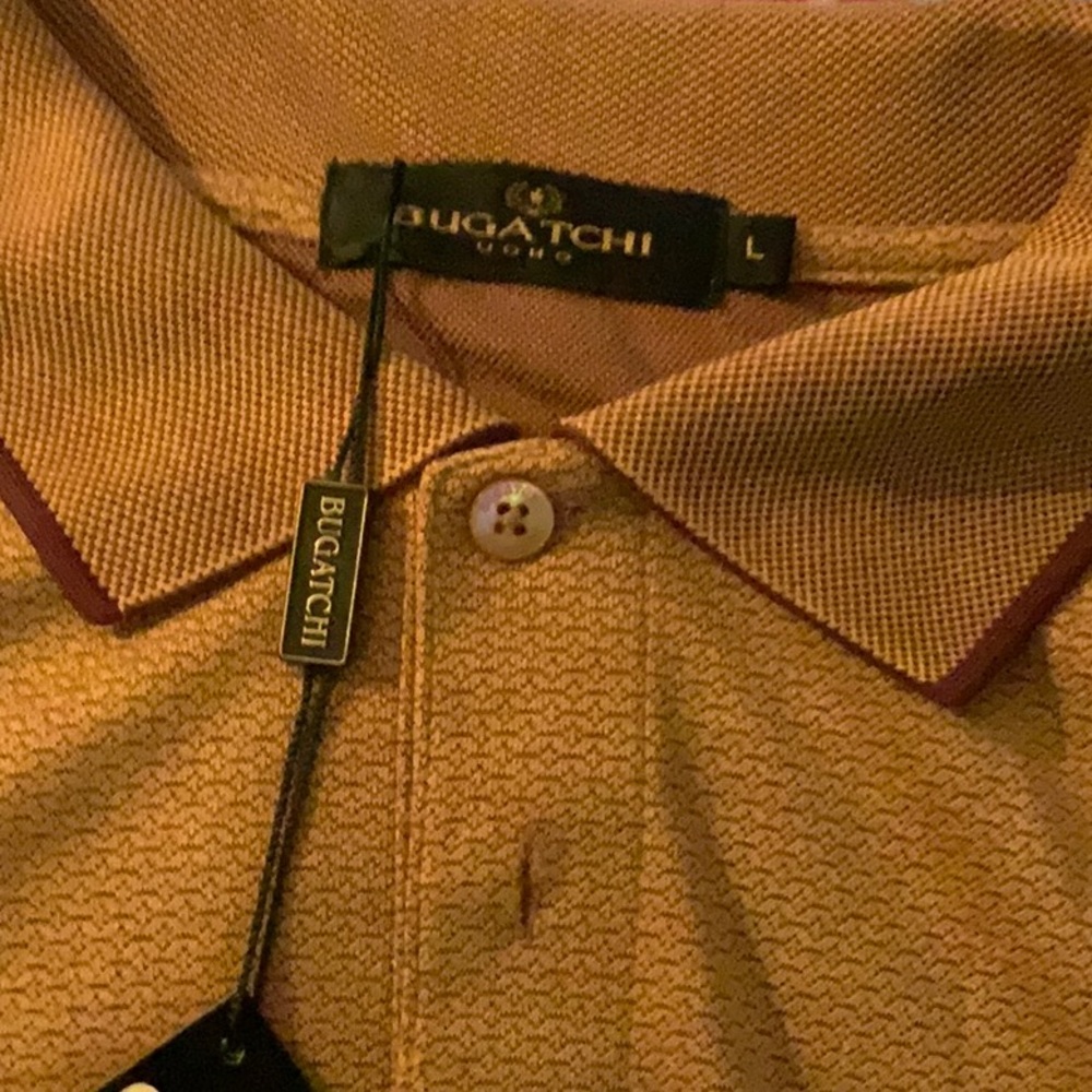 Long sleeve men’s knit shirt.